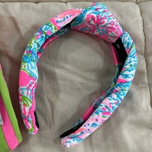 Lele Sadoughi x Lilly Pulitzer Knotted Headband SUNBURST EYELET NWT Hairband